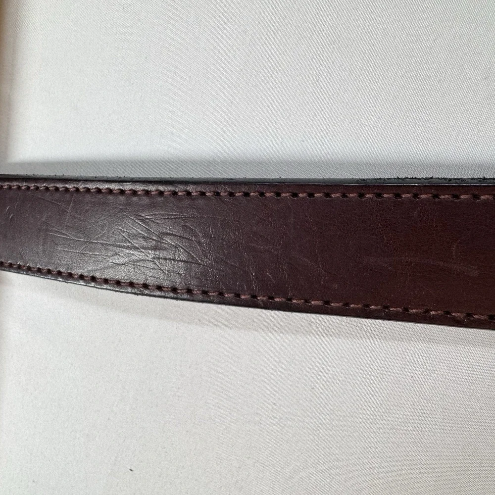 Daltech Force Thick Brown Full Grain Leather Gun Belt Sz 48 Handcrafted 46-52